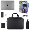 Bugatti Business taška na notebook 14" Rico 49470801 čierna obsah