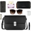 Bugatti Crossbody kabelka cez rameno Nela M 49384901 čierna obsah