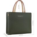 Bugatti kabelka Tote Bag Mini Ella 49664384 olivová rozmery