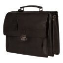 Kožená pracovná taška na notebook 15,6" Scott 9006378.22.10 bočný pohľad