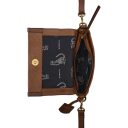 BURKELY Kožená crossbody kabelka Keen Keira 1000630.41.24 koňaková