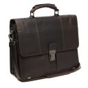 he Chesterfield Brand Kožená aktovka na notebook Stuttgart C40.107101 hnedá - predná strana