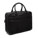 The Chesterfield Brand Kožená taška na notebook 15,6" Boston C40.108600 čierna zadná strana