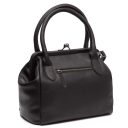 The Chesterfield Brand Dámska kožená crossbody kabelka s rámčekom Chili C48.126900 čierna - zadná strana