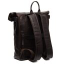 Chesterfield Brand Rolovací kožený batoh na notebook Mazara C58.032301 hnedý chrbát