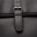 The Chesterfield Brand Rolovací kožený batoh Larsson C58.033800 čierny detail