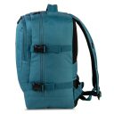 BestWay Cestovný batoh 40x25x20 cm Cabin Pro Small 40328-4600 tyrkysovo modrý bočná strana pravá
