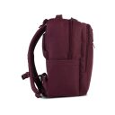 BestWay Cestovný batoh 40x25x20 cm Cabin Pro Ultimate Small 40326-4800 vínovo červený bočná strana ľavá