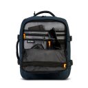 BestWay Cestovný batoh 40x30x20 cm Cabin Pro 40359-0600 tmavo modrý priehradky