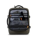 BestWay Cestovný batoh 40x30x20 cm Cabin Pro 40359-2600 olivový otvorený