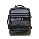 BestWay Cestovný batoh 40x30x20 cm Cabin Pro 40359-2600 olivový vnútorné priehradky