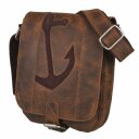 BULL&HUNT Kožená taška cez rameno SPEED  31-0353 hnedá kotva