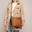 The Chesterfield Brand Kožená shopper taška Alicante C38.019231 koňaková na ramene