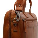 The Chesterfield Brand Kožená taška cez rameno na notebook Levanto C40.109131 koňaková