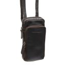 The Chesterfield Brand Kožená crossbody kabelka na mobil Valdes C48.132501 hnedá