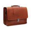 The Chesterfield Brand Kožená aktovka na notebook Glenwood C40.109631 koňaková