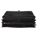 The Chesterfield Brand Kožená aktovka na notebook Salvatore C40.110100 čierna vnútro