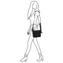 DANIEL RAY Crossbody kabelka Ganspan DRS16.1685.00 čierna
