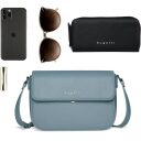 Bugatti Crossbody kabelka cez rameno ALMATA M 49666339 modrá doplnky