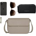 Bugatti Crossbody kabelka cez rameno ALMATA M 49666354 piesková priestranná