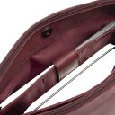 The Chesterfield Brand Dámska kabelka cez rameno Marvos C48.142418 vínovo červená otvorená