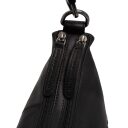 Dámska kožená kabelka crossbody The Chesterfield Brand Marle C48.129700 čierna - dve hlavné priehradky na zips