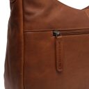 The Chesterfield Brand Kožená kabelka cez rameno - crossbody Marle C48.129731 koňaková - detail zipsového priečinka na zadnej strane