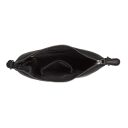 Kožená kabelka cez rameno The Chesterfield Brand Redding čierna C48.130700 - otvorená