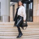 The Chesterfield Brand Dámska kožená kabelka do ruky aj cez rameno Lunera C48.140000 čierna
