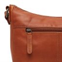 Dámska kožená crossbody kabelka / taška cez rameno The Chesterfield Brand Henderson koňaková C48.130931 - detail zipsovej priehradky