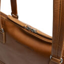 The Chesterfield Brand Dámska kožená kabelka Isara C40.111031 koňaková dvojcestný zips