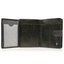 Castelijn & Beerens Dámska kožená peňaženka RFID 425420 čierna otvorená