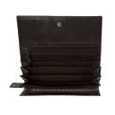 The Chesterfield Brand dámska kožená peňaženka RFID Arvento C08.054701 hnedá otvorená