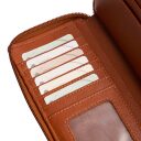 The Chesterfield Brand Dámska kožená peňaženka RFID Mirelle koňaková na karty