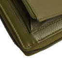 The Chesterfield Brand Dámska kožená peňaženka RFID Mirelle olivová detail