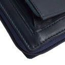 The Chesterfield Brand Dámska kožená peňaženka RFID Mirelle tmavo modrá detail