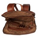The Chesterfield Brand Kožený batoh na notebook Filmore C58.071031 koňakový vnútorné vrecká