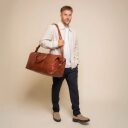 The Chesterfield Brand Kožená cestovná taška - weekender Amaris C20.006531 koňaková cez rameno