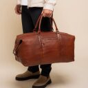The Chesterfield Brand Kožená cestovná taška - weekender Amaris C20.006531 koňaková predná strana