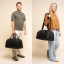 The Chesterfield Brand Kožená cestovná taška - weekender C20.007000 Liam II čierna pánska aj dámska