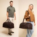 The Chesterfield Brand Kožená cestovná taška - weekender C20.007101 William II hnedá pánska i dámska