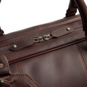 The Chesterfield Brand Kožená cestovná taška - weekender C20.007101 William II hnedá dvojcestný zips