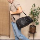 The Chesterfield Brand Kožená cestovná taška - weekender Perth C20.004000 čierna cez rameno