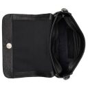 BURKELY Kožená crossbody kabelka Always Ava 1001204.65.10 čierna otvorená