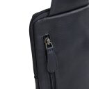 The Chesterfield Brand Kožená crossbody taška Isley C58.034710 tmavo modrá zadné vrecko