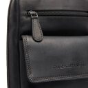The Chesterfield Brand kožená crossbody taška Turella C58.071400 čierna predné vrecko
