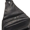 The Chesterfield Brand kožená crossbody taška Turella C58.071400 čierna dvojcestný zips