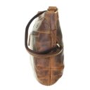 GREENBURRY Kožená crossbody vintage kabelka Isabella 1655A-25 hnedá