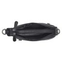 The Chesterfield Brand Kožená hobo kabelka cez rameno / crossbody Mirave C48.139000 čierna otvorená