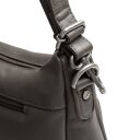 The Chesterfield Brand Kožená kabelka - batoh 2v1 Azura C48.143833 tmavošedá detail